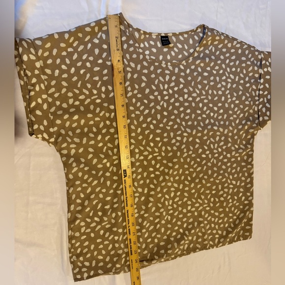 2 Women’s SHEIN Blue and Tan Patterned Blouse Size XL - Picture 11 of 15
